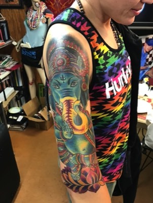  Ganesha tattoo by Brandon Notch 