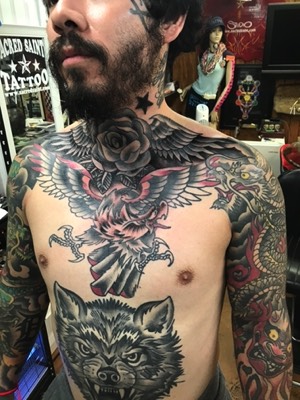  Japanese inspired tattoo work by Brandon Notch 