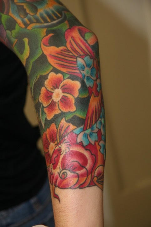  New School Tattoo by Brandon Notch 