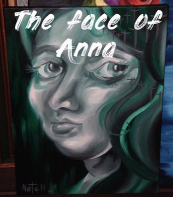  The face of Anna oil painting by Brandon Notch 