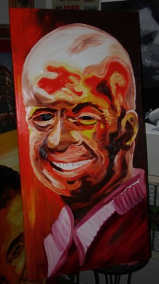  Senator John McCain Oil painting by Brandon Garic Notch 