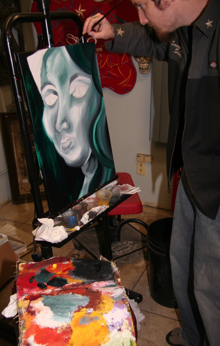  Oil Painting by Brandon Notch, (The Face of Anna) 