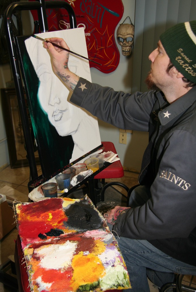  Oil Painting by Brandon Notch, (The Face of Anna) 