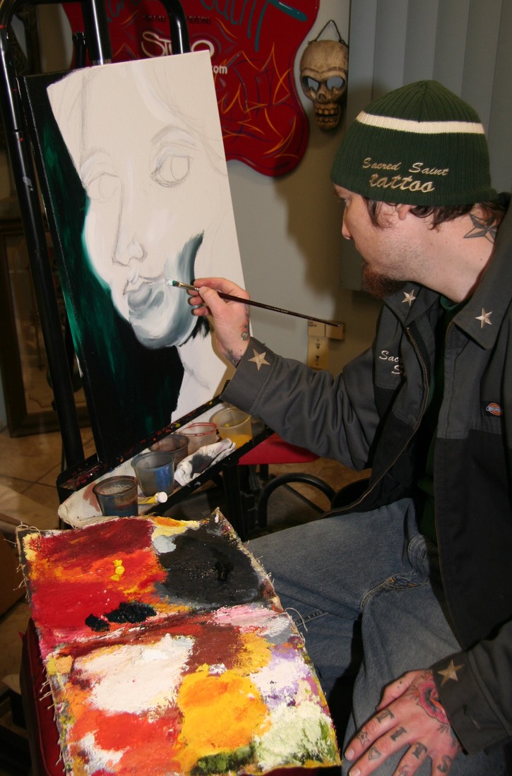  Oil Painting by Brandon Notch, (The Face of Anna) 