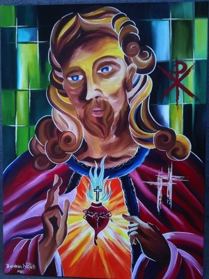  Oil painting of Jesus Christ by Brandon Garic Notch 