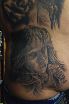  Exorcist Regan Macneil Portrait tattoo 