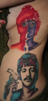  The Beatles art portrait tattoo By Brandon Notch 