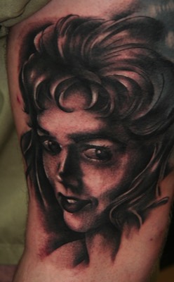  Artistic Portrait Tattoo by Brandon Notch (Fresh Ink)  