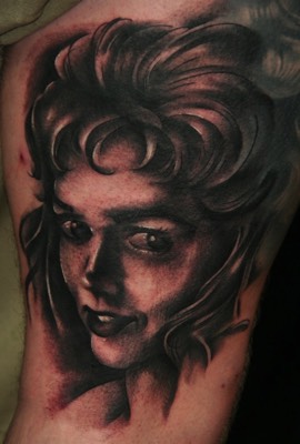  Artistic Portrait Tattoo by Brandon Notch (Fresh Ink)  