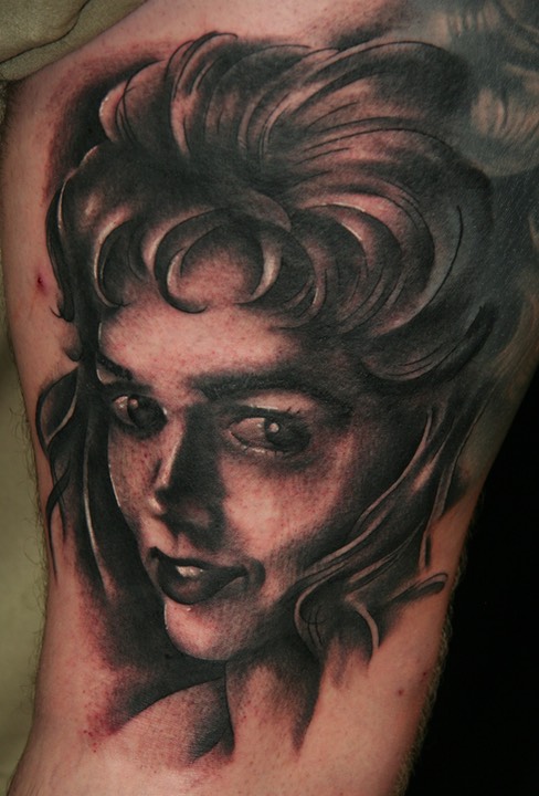 Artistic Portrait Tattoo by Brandon Notch (Fresh Ink)  
